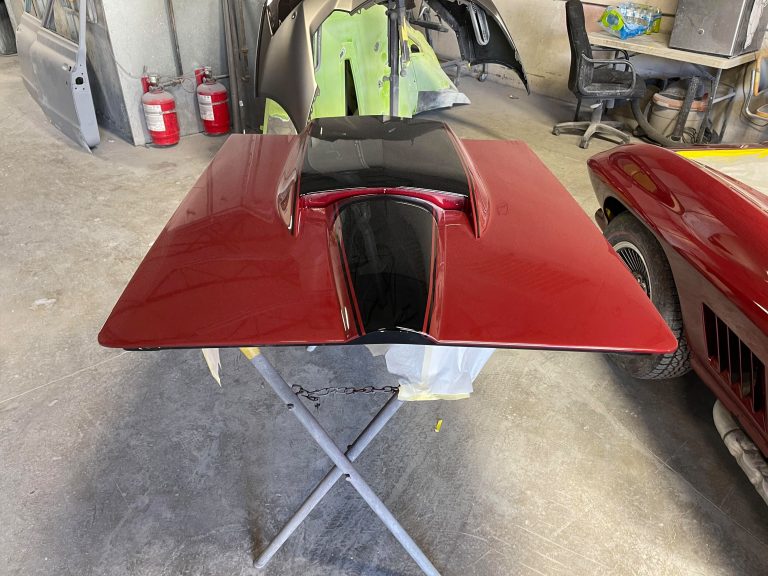 65 Corvette painted 2
